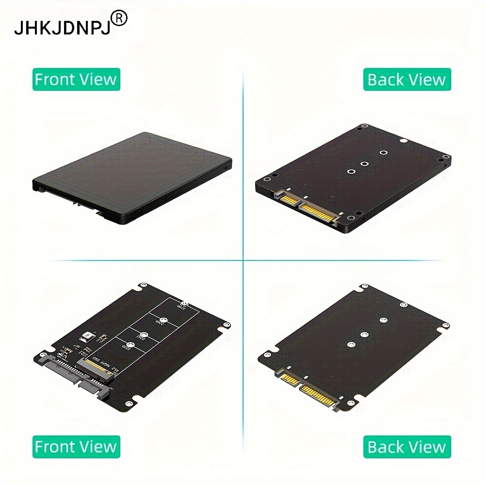 

Boîtier adaptateur SSD M.2 vers SATA 2.5, boîtier convertisseur SATA3.0 B-Key vers SSD M.2, adaptateur de disque SSD pour baie de disque 2.5 pouces