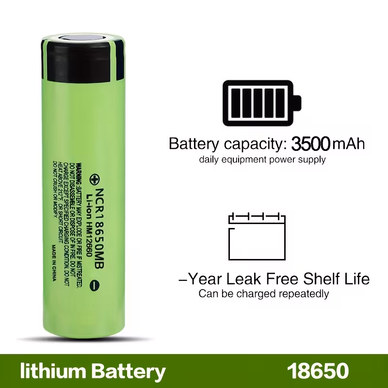 juego de 16 baterías de litio 18650 genuinas con una capacidad de 3500mah, diseño de , baterías recargables de 3.6v adecuadas para ventiladores, linternas y herramientas eléctricas Detalles del producto 2