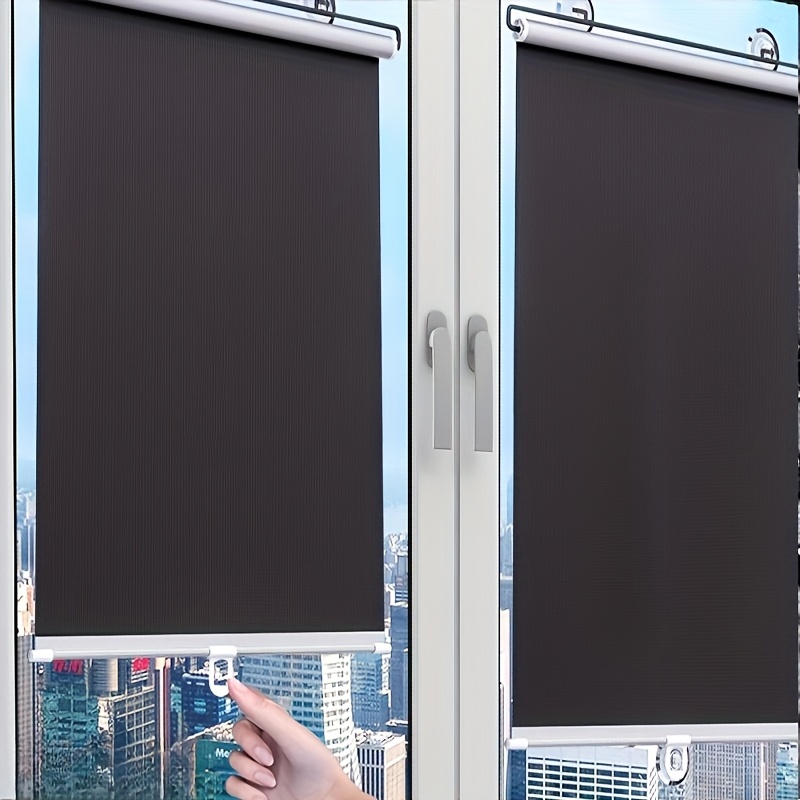 2 Easy-to-install Blackout Curtains with Matching Suction Cups, No Drilling Required. Suitable for Kitchens, Bathrooms, Bedrooms, Car Interiors, and Hallway Sunshades