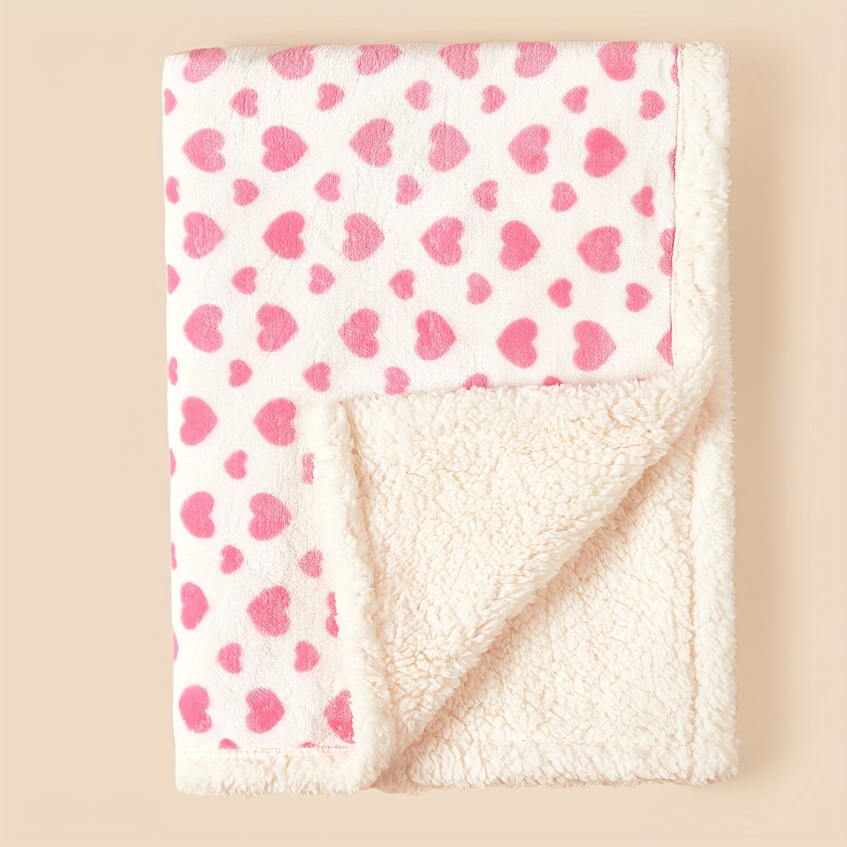Double Layer Thick Flannel Blanket Stroller Blanket