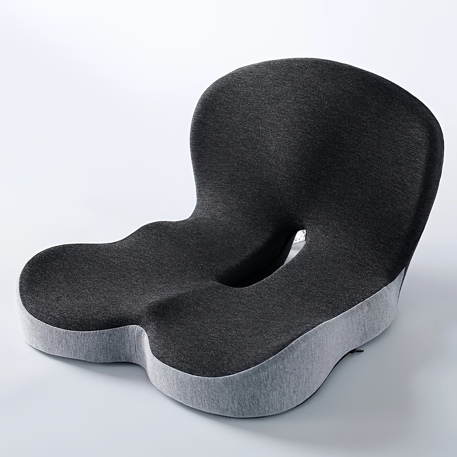 Memory Foam Cushion With Soft Supportive Core, Ideal For Sitting Long Time, The And Lower Back. Suitable For Office Chairs And Car Seats, With Removable, Washable Covers
