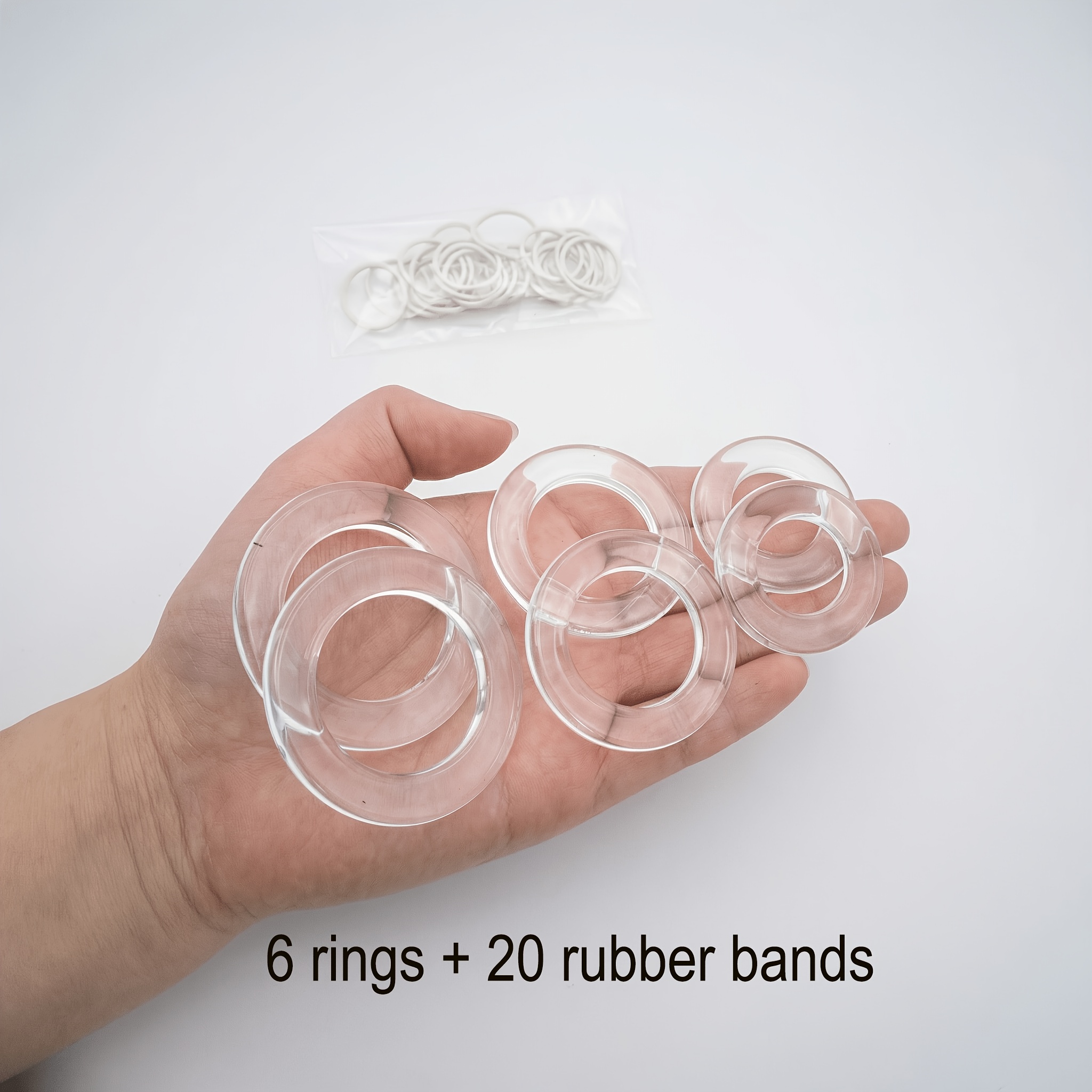 4/6/18pcs Cinch Clip Invisible Clothing Accessory With Rubber Bands Bulk For Shirt Skirt Set Dress Clips Back Cinch Rings