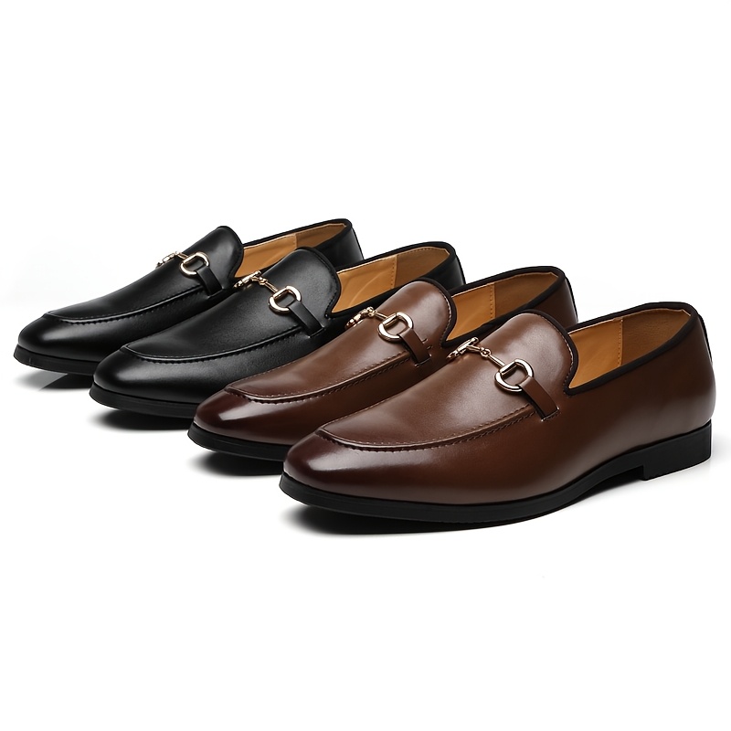 retro british style double   shoes for men fashionable and versatile casual business shoes   loafers