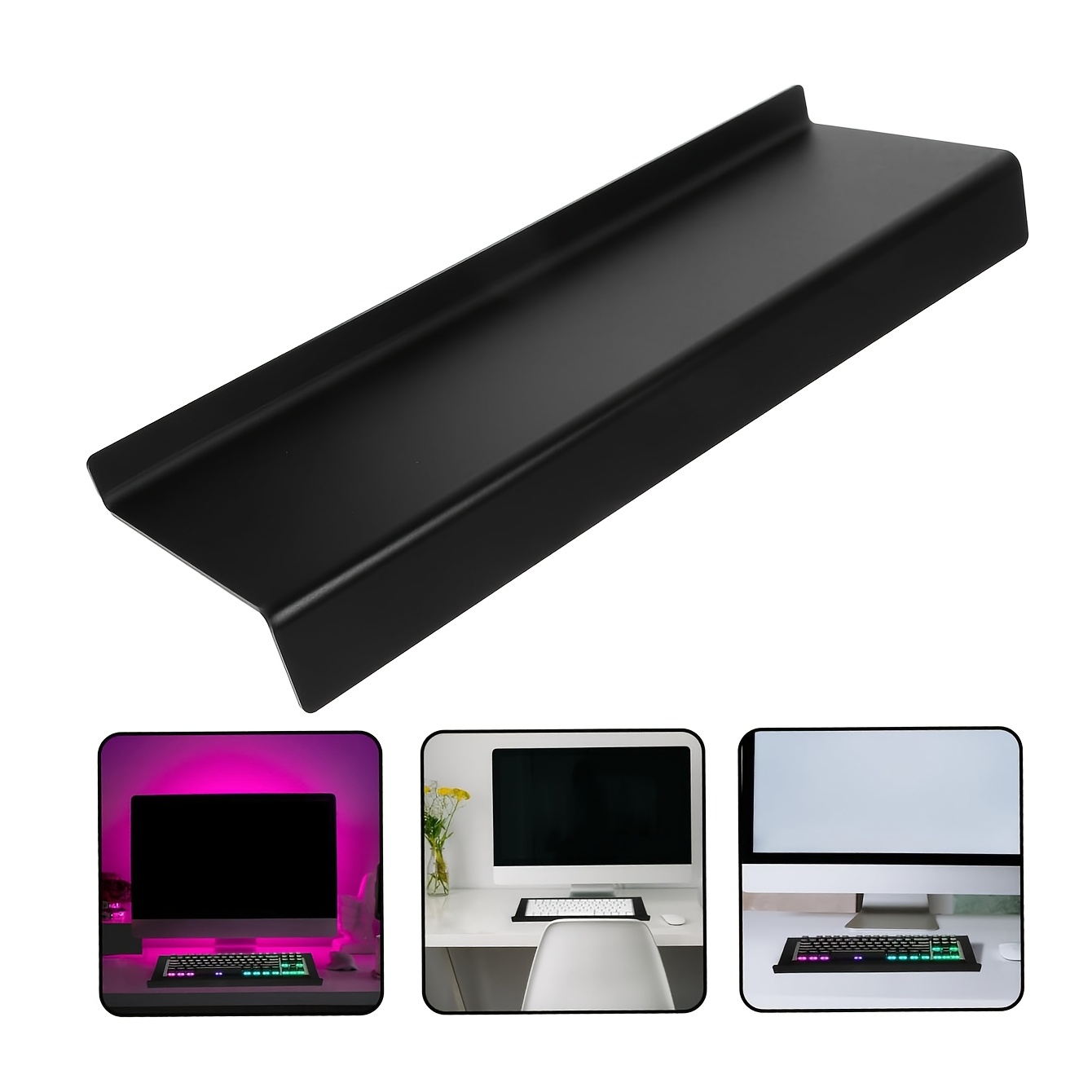 TEMU Supporto per Tastiera Compatibile con pz/Laptop - Base con Poggiapolsi, Sollevatore Minimalista per Ufficio , Accessorio Moderno per Computer (