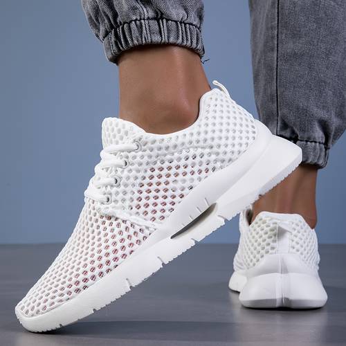 mens spring summer mesh breathable casual shoes outdoor morning exercise running shoes lightweight and comfortable walking shoes mens sneakers