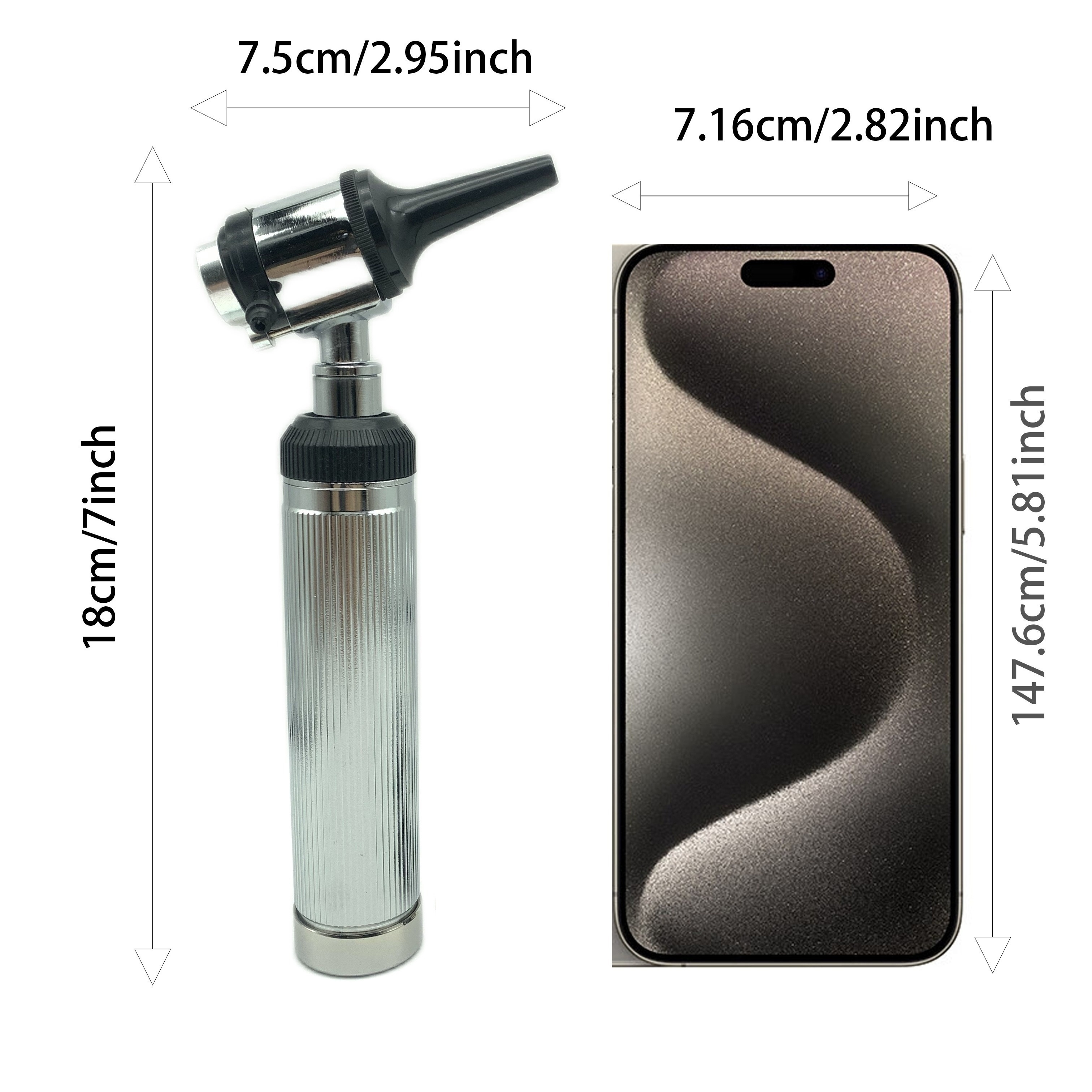 professional medical otoscope battery powered pvc copper construction for safe ear exams details 2