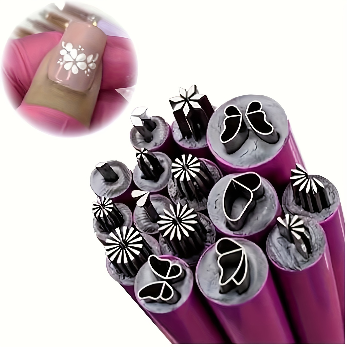 

6pcs Pen Set - Diy For Dotting & Drawing, Unscented Stamping For Women &