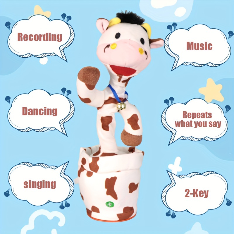 

Miaodam Cow Toy Sand Twist Magic Can Learn To , Sing Cute Cow Music Toy (without Batteries)