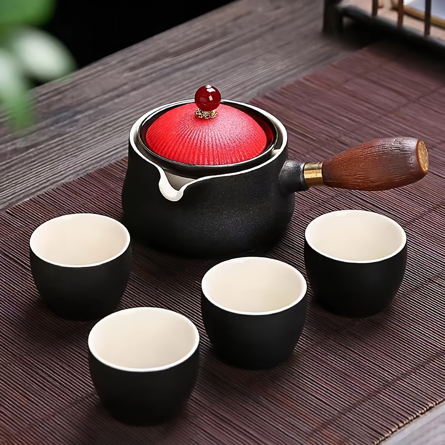紫粘土茶 茶器セット ティーカップセット ティーポット付きティーセット 中国宜興紫