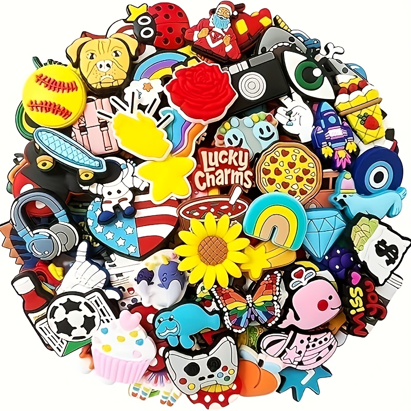 TEMU 50 Detachable Pvc Shoe And Boot With Animal And Plant Styles Are Suitable For Holiday Gifting, Birthday Party Gifting, And School Reward Gifting, Making Them A Gift