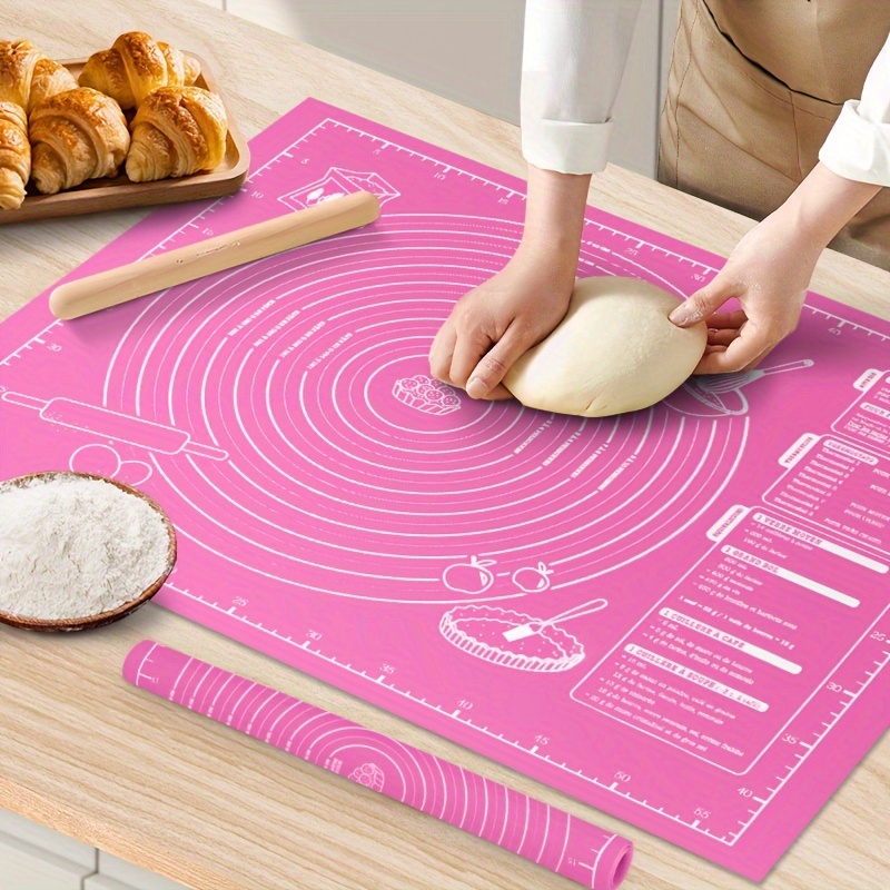 

1pc Eva Baking Mat, 11.8x11.8 Inches, Food-grade Countertop Rolling Mat With Measurement Guide, For Dough Rolling, Pie , Bread, Candy, Cookies, Easy Clean Kitchen Tool For Home & Restaurant Use