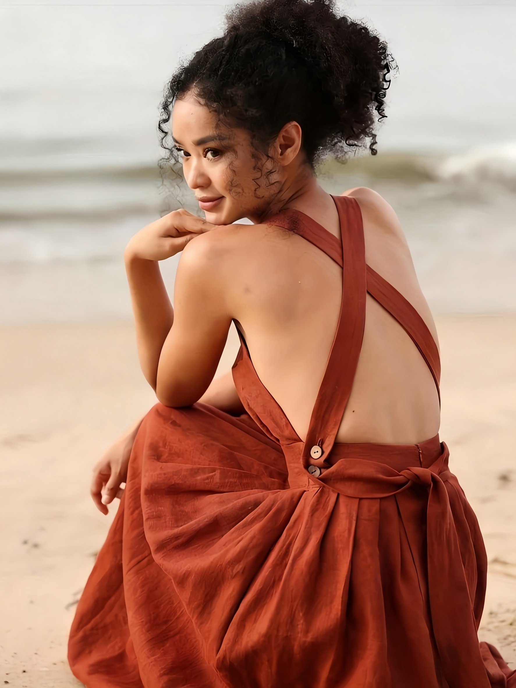 white christmas dresses River Goddess Hawa Emerald Midi Dress