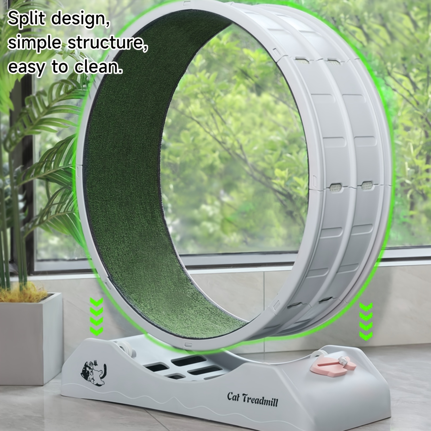 pet running wheel cat wheel cat treadmill easy cat toy quiet sports cat treadmill not stuck   bike for home and indoor cat running bike grey 80 x 35 x 85 cm