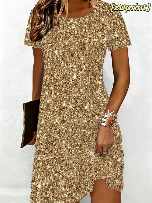 womens spring summer fashion 2 short sleeve t shirt a line dress