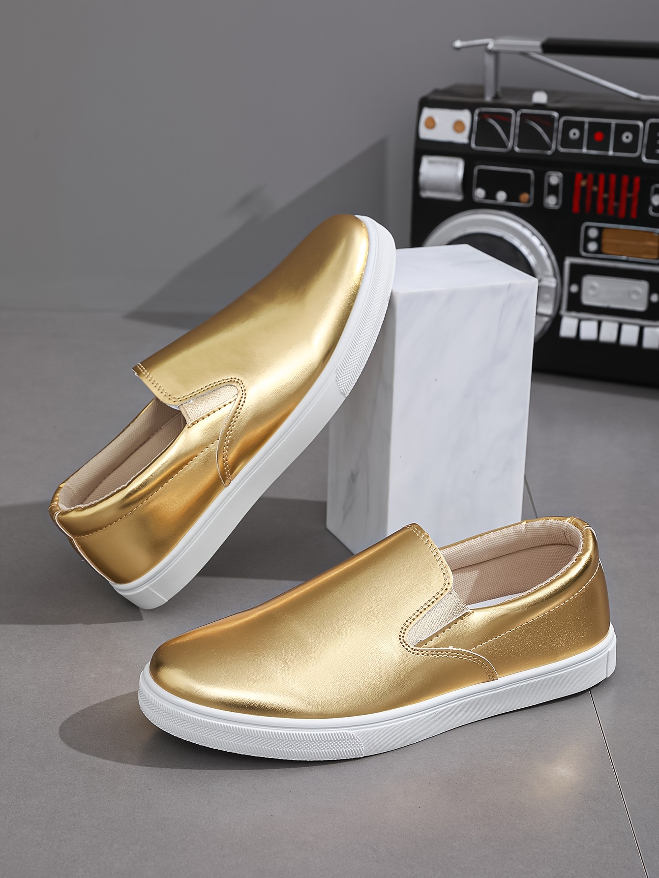 Men's Fashionable Simple and Comfortable Casual Sneakers, Non-Slip, Versatile Four-Season Style for Students