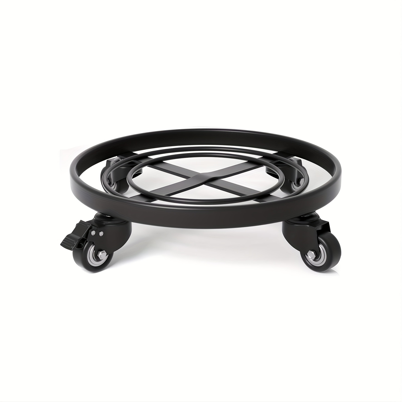 1 Pack 16 Inch About 40 6cm Metal Plant Holder Heavy Duty Iron Potted Plant Stand With Wheels