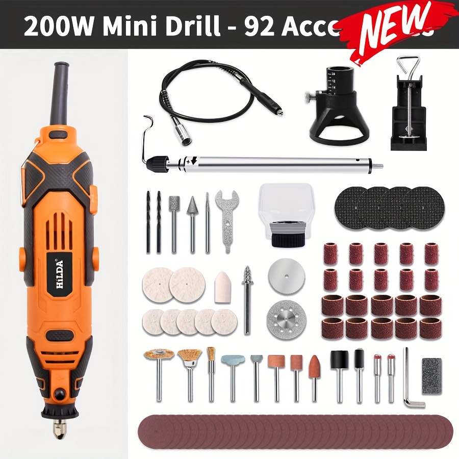 46-Piece Variable Speed Rotary Tool Kit Polishing Drill Bit with  Accessories Set