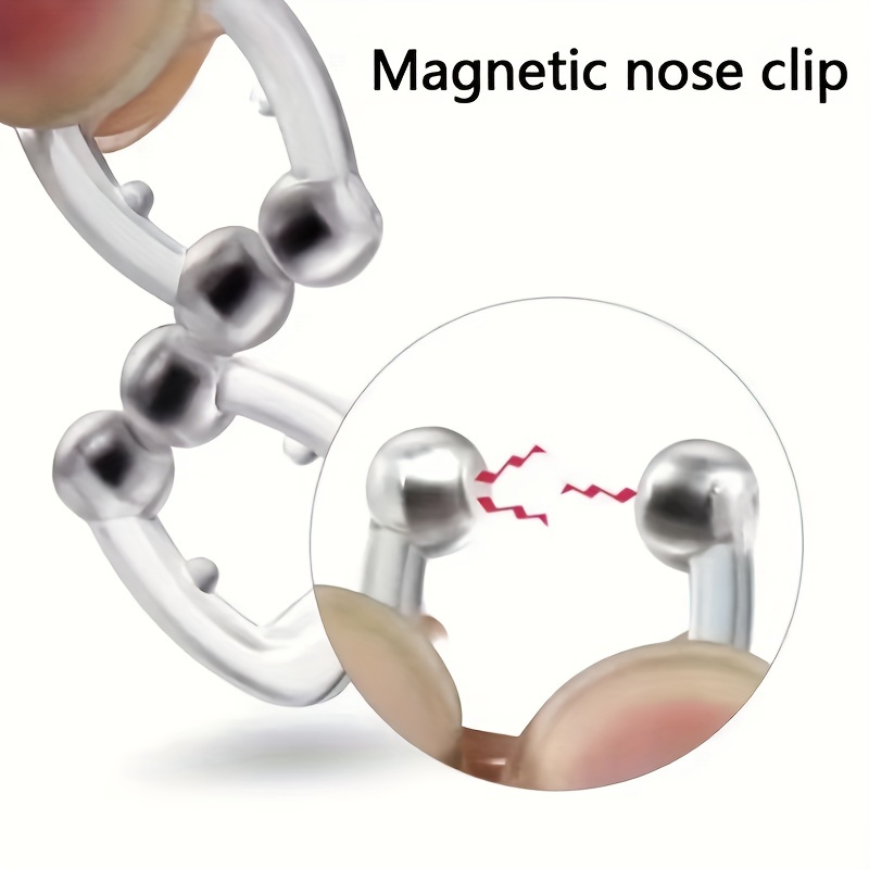 2pcs/4pcs Magnetic Anti-Snoring Nose Clips, Non-Electric Sleep Aid, Reusable Snore Reduction Device for Men and Women