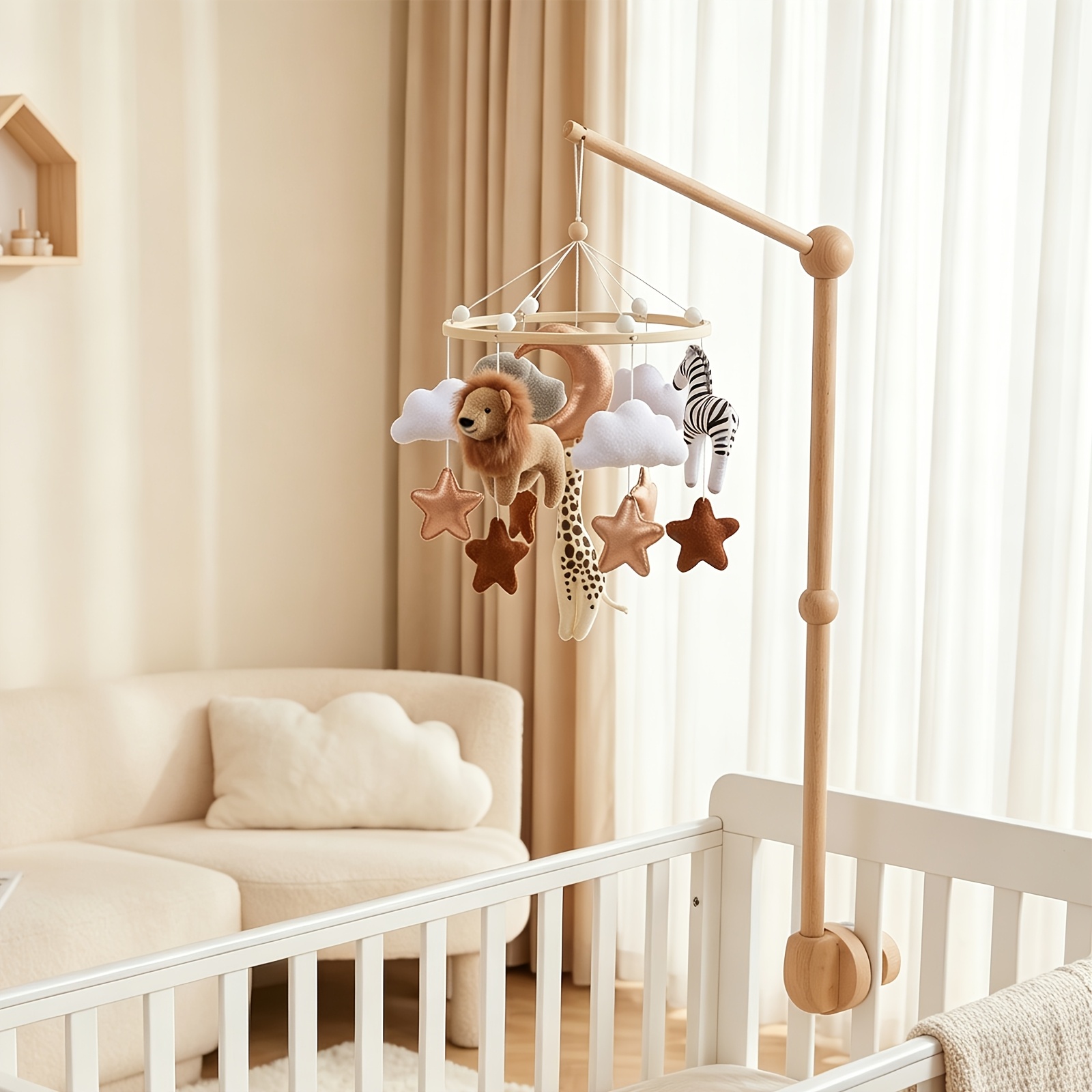 Animal King Bed Bell Baby Bed Hanging Toy