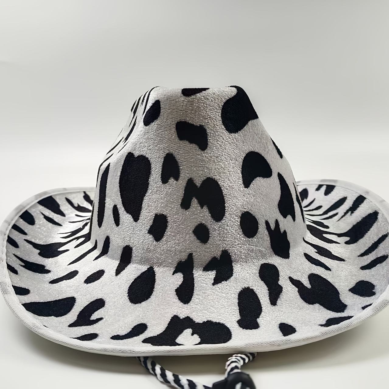 TEMU Cappello da Cowboy Stampa Western Unisex per , Moda Europea e Americana, Cappello Piatto per Ciclismo e Protezione Solare
