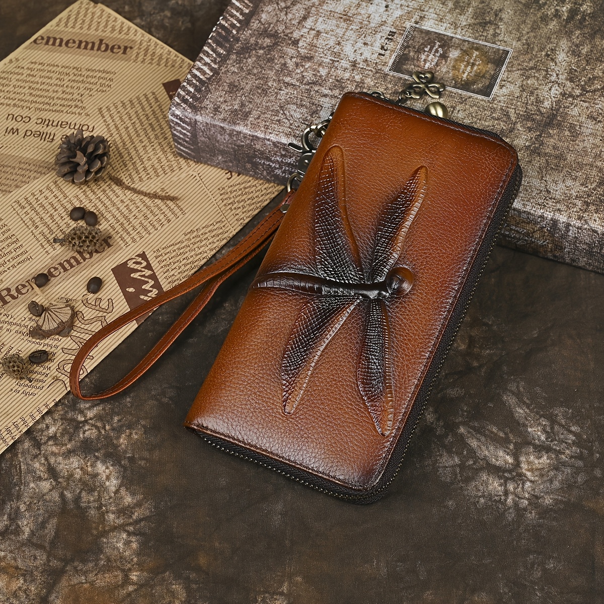 Busnos Portemonnaie Damen Mit Schleife - Rosa Geldbeutel Mit Münzfach & Kartenfächern