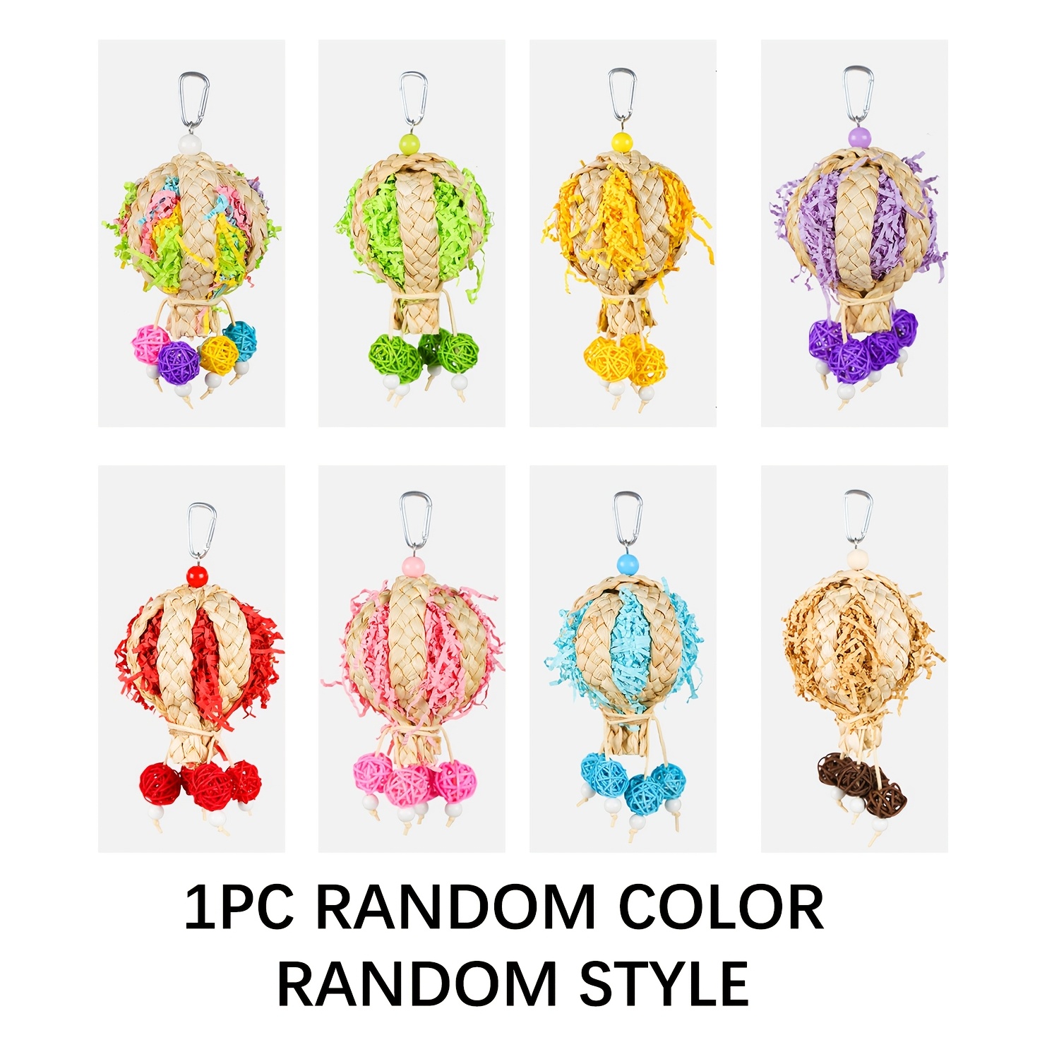Image of Random Parrot Chewing Play Toy Training Teeth Grinding Boredom Climbing Peony Tiger Skin Cockatiel Special Toy