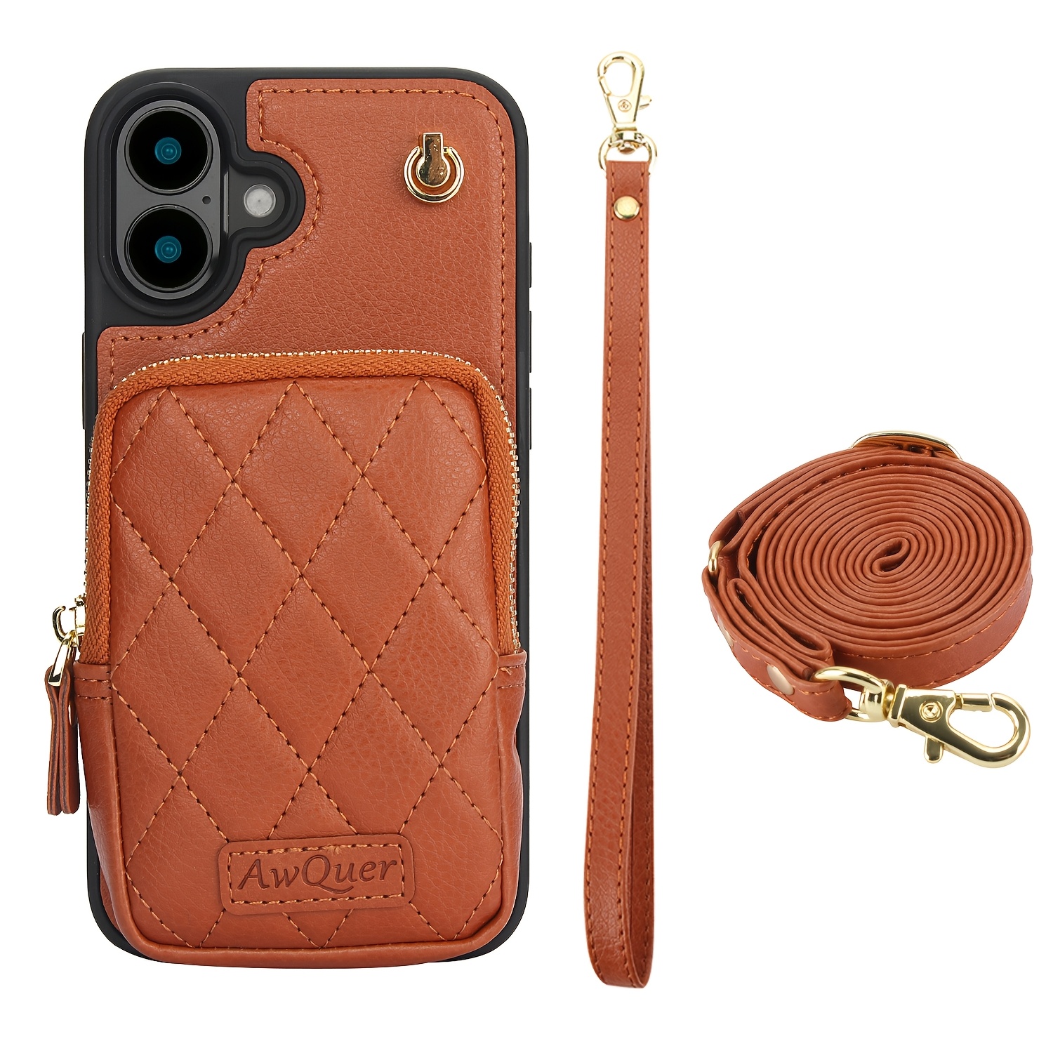 Acquista Custodia in pelle con portafoglio magnetico a ribalta per iPhone 16 15 14 13 12 Pro Max Xs Max Xr Samsung S25 S24 S23 S22 S21 Ultra Plus FE A16 A15