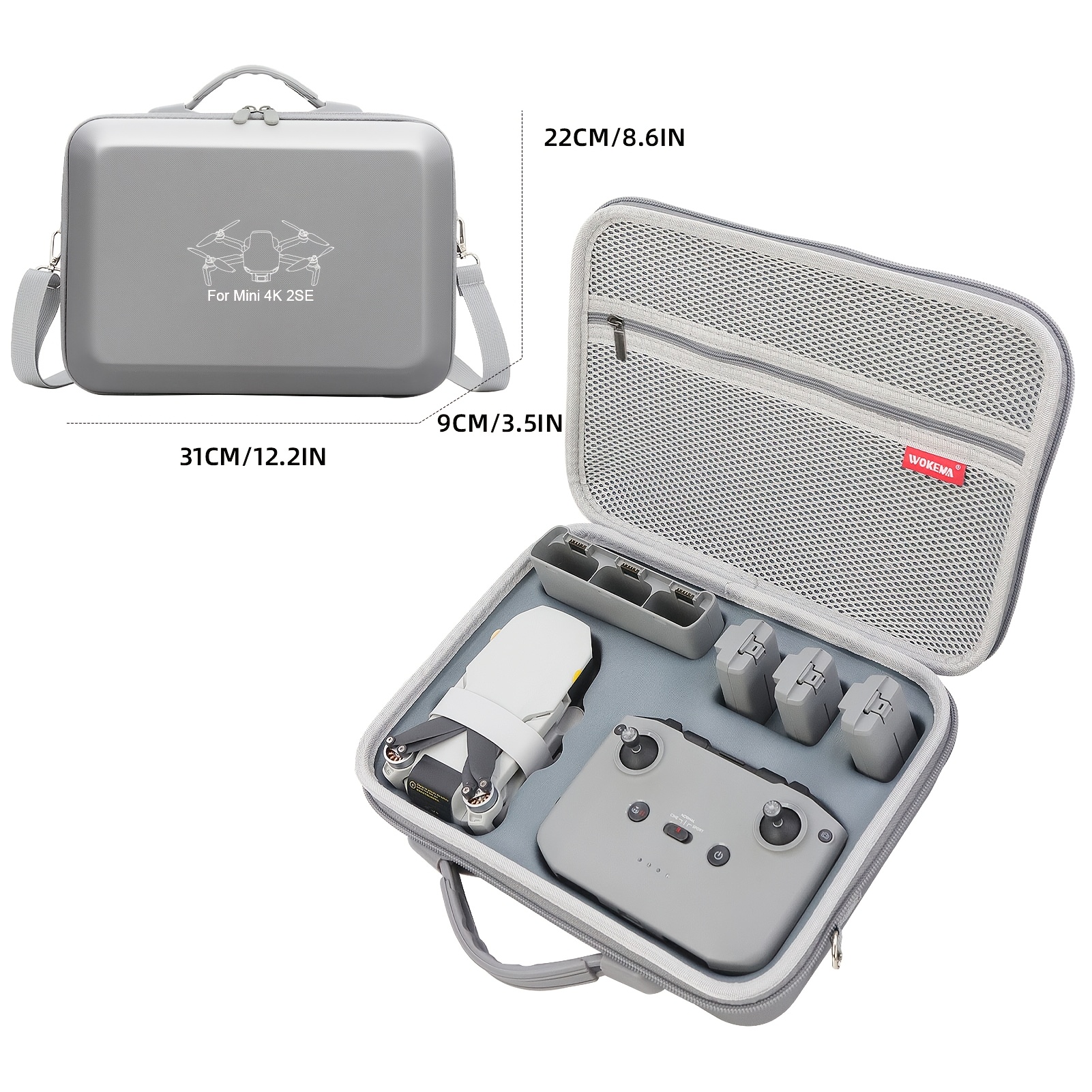 Image of Mini 4k Kit Case, Mini 4k/2 Se Hard Case, Grey