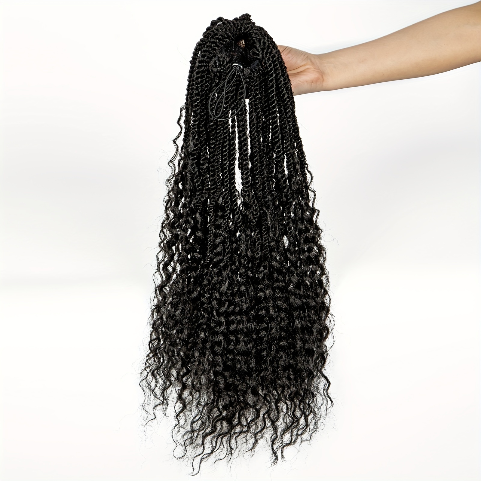 elegant synthetic braided ponytail extension for women versatile hair accessory suitable for   tones details 3