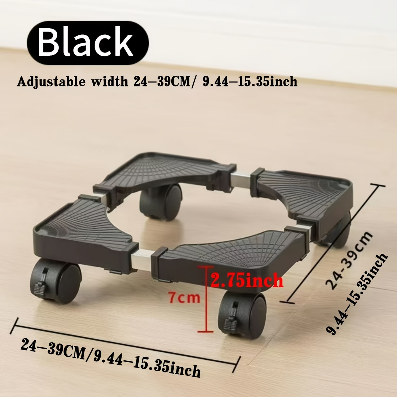 

Adjustable Steel Computer Cart & Machine Stand With Universal Casters, Mobile Cpu Holder, Desktop Tower Stand, Universal Gas Cylinder & Plant Pot Base