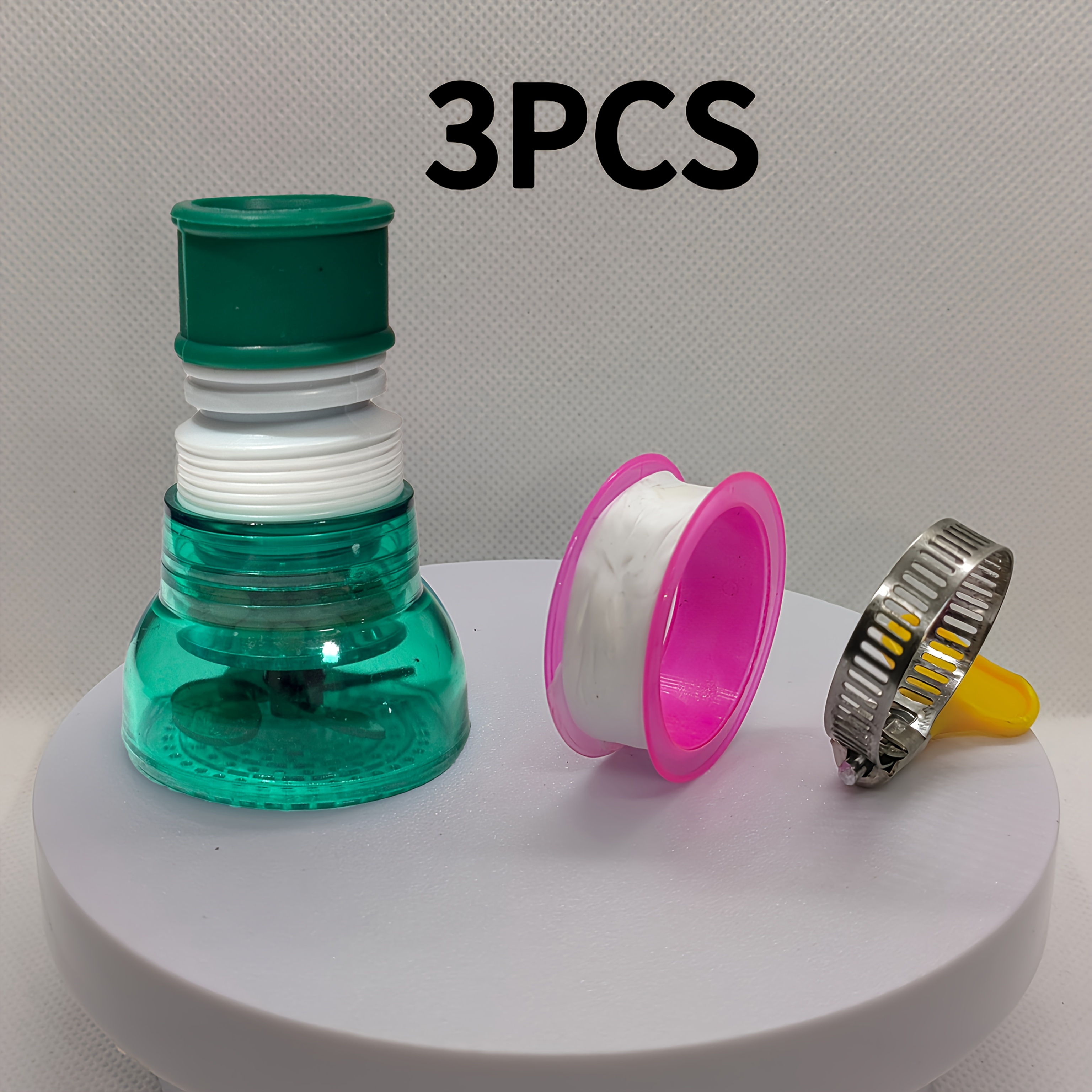 3pcs Universal Rotating Kitchen Faucet Extender 360-degree Flow Restrictor Kitchen And Bathroom Additions