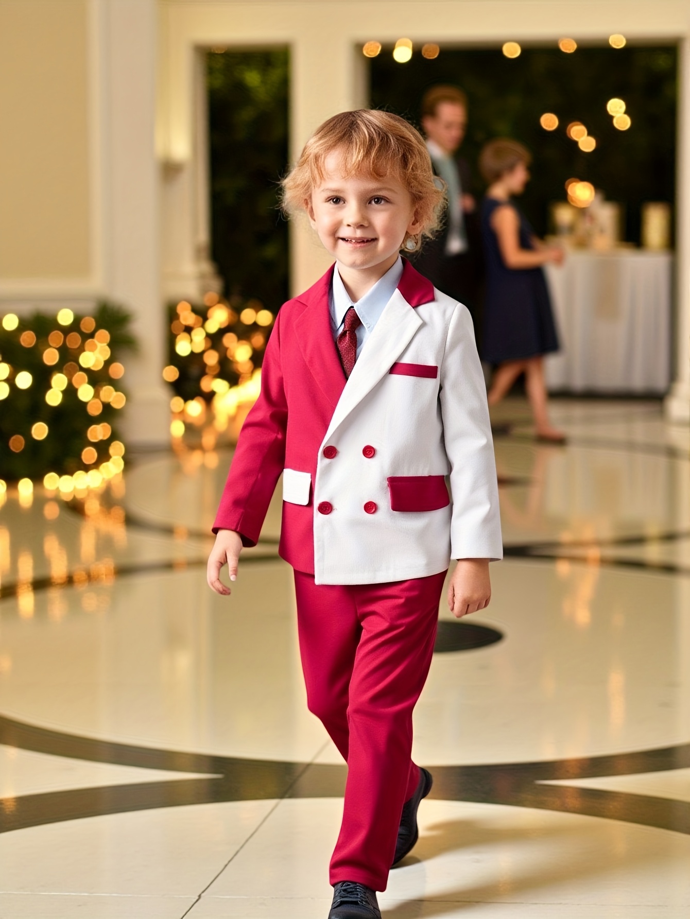 3-teiliges Gentleman-Outfit Für Jungen – Baumwoll-Set Mit Hemd, Weste, Hose & Fliege, Für Anlässe Wie Hochzeit, Weihnachten