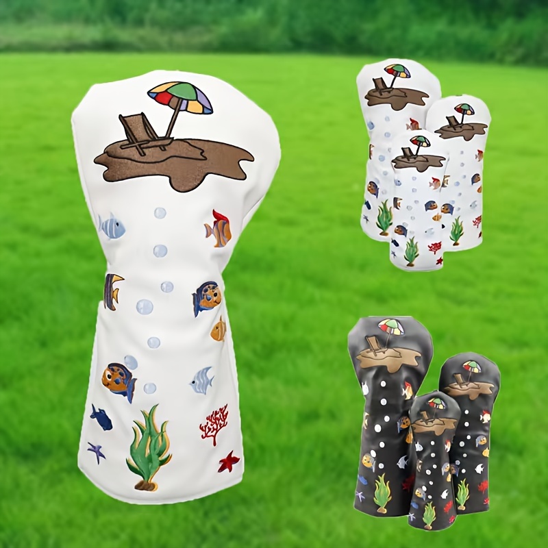 

Golf Club Head Cover Fish Beach Wood Club Cover Golf Club Accessories