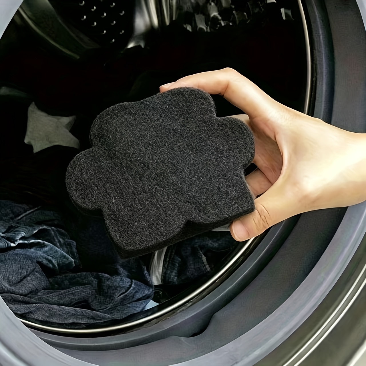 1 kus odstraňovač chlupů pro pračku, nemůže odstranit 100 % chlupů, lepící filtr pro buben, čistič - chlupy, příslušenství pro prádelnu
