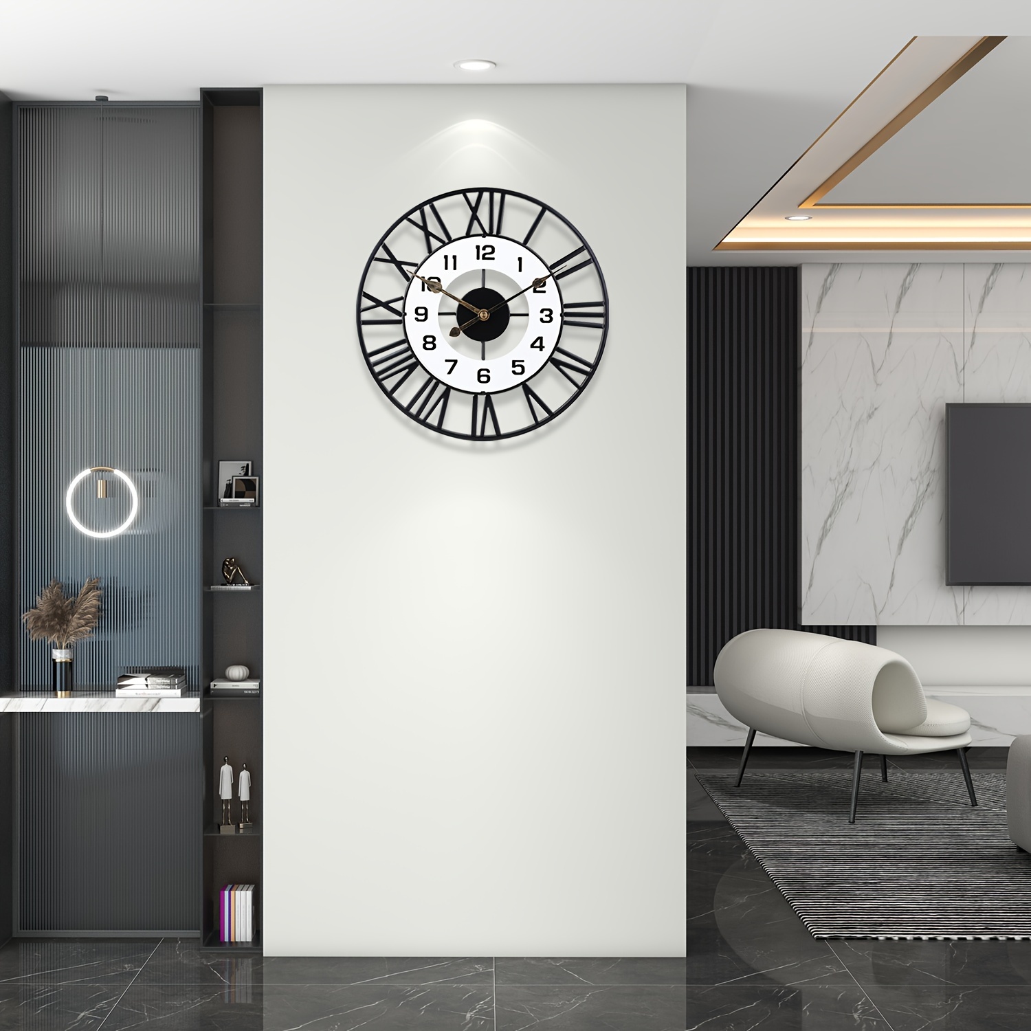 gran reloj pared decoración salón (40cm) reloj pared Temu