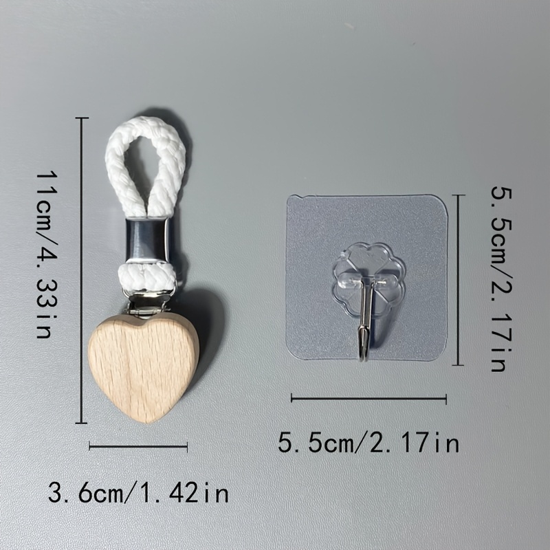 TEMU Clip per asciugamani in legno personalizzato con gancio adesivo, personalizzazione del disponibile, per distinguere asciugamani da bagno e