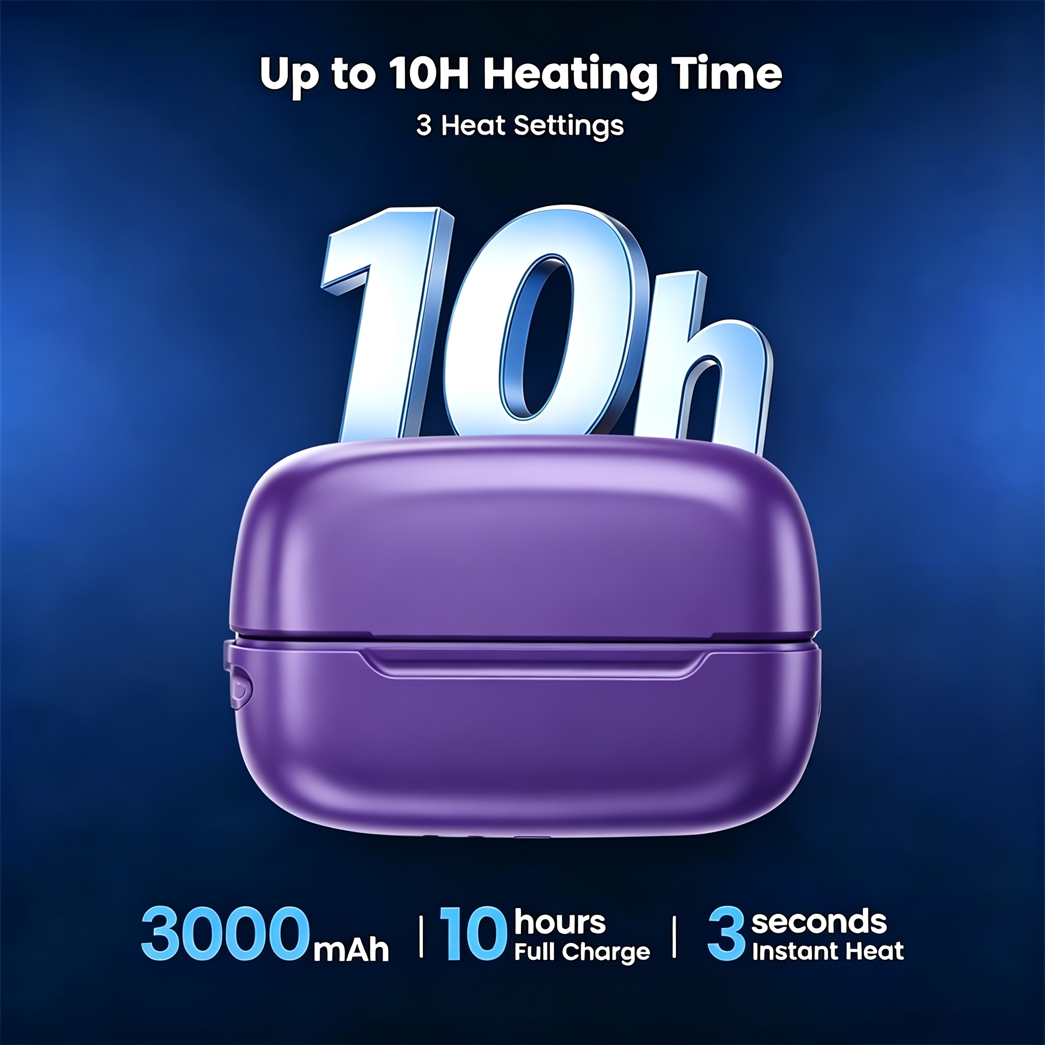 2-Pack Rechargeable Hand Warmers, Double-Sided Heating, Magnetic Hand Warmer 2-in-1, 10-Hour Warmth, Portable Pocket Hand Warmer, Reusable, Suitable for Office, Home, And Outdoors, Ideal Valentine's Day And Christmas Gift
