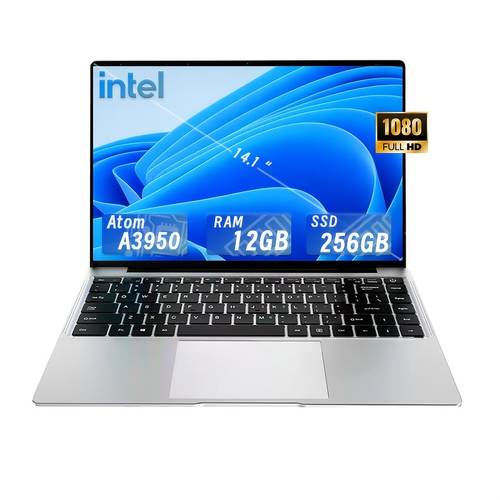 brand new laptop with a 14 1 inch display a a3950 processor featuring 12gb of a 256gb ssd hinge 1080p isp high definition screen and long lasting
