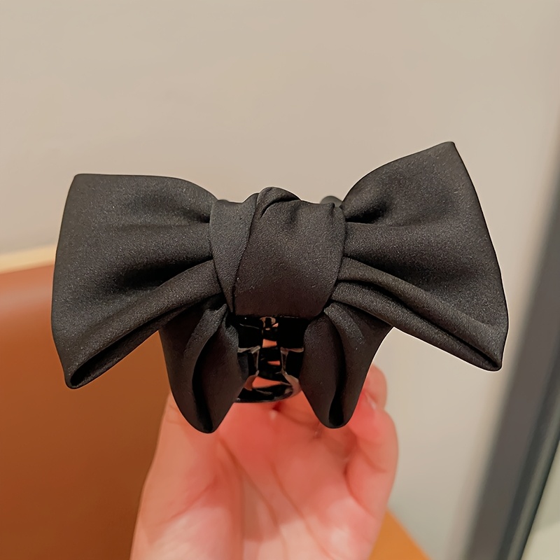 1 Women'S Fashion Elegant Bow Hairpin Grab Clip