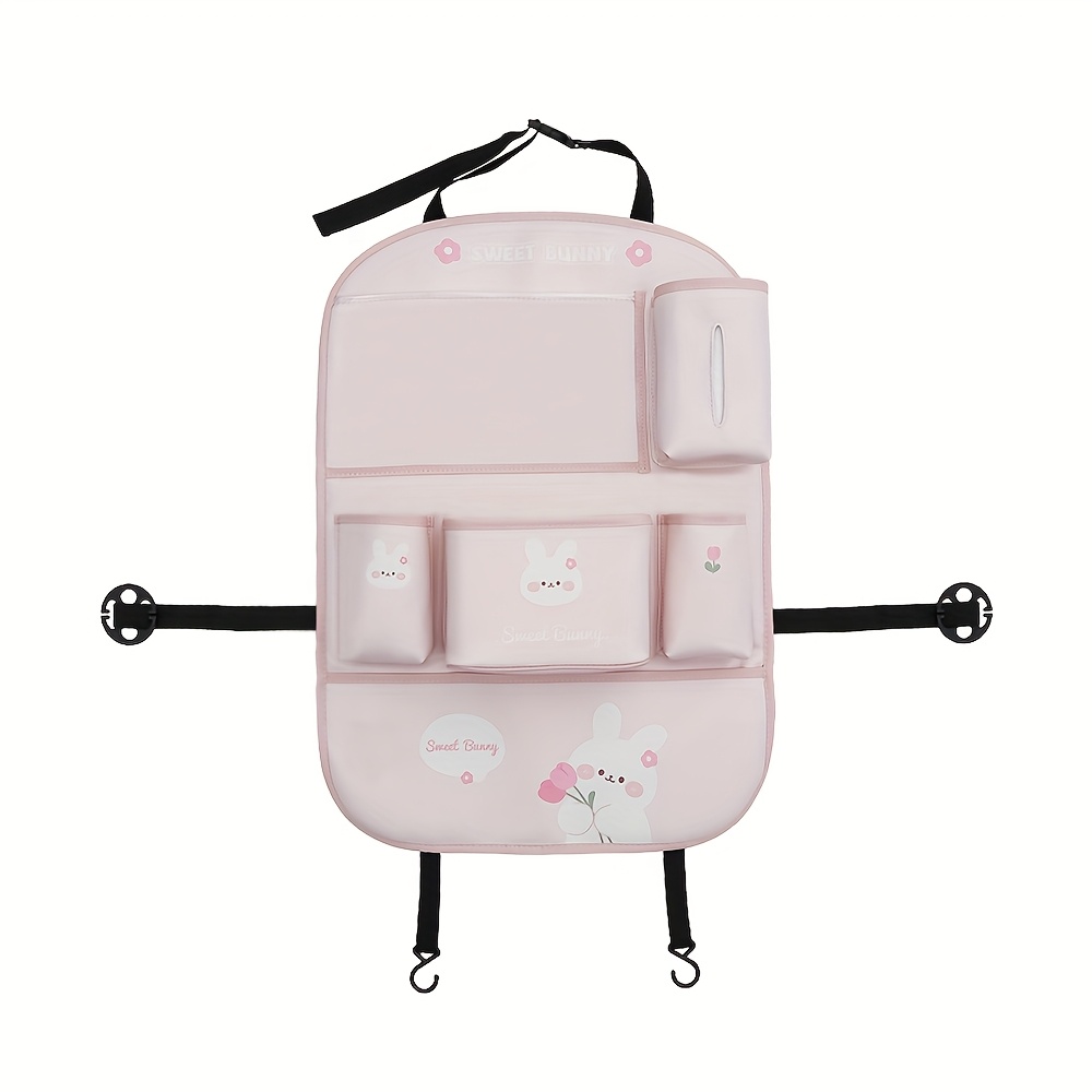 Seat Back Organizer, Cute Cartoon Waterproof Storage Bag For Vehicle