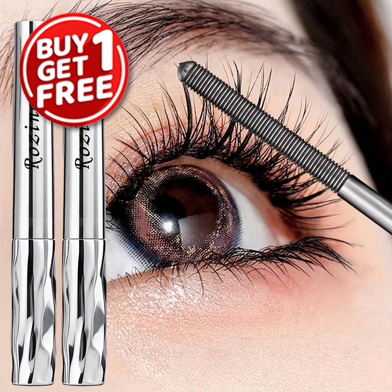 2pcs of black steel thickening mascara long lasting formula stain resistant water resistant non fading suitable for   types keeping each eyelash   for a long   is the perfect christmas gift for women