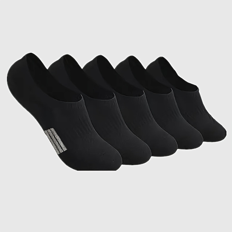 TEMU 5 Pairs No-show Socks Women's Athletic Low-cut Ankle Socks Invisible Running Cushion Socks Wear