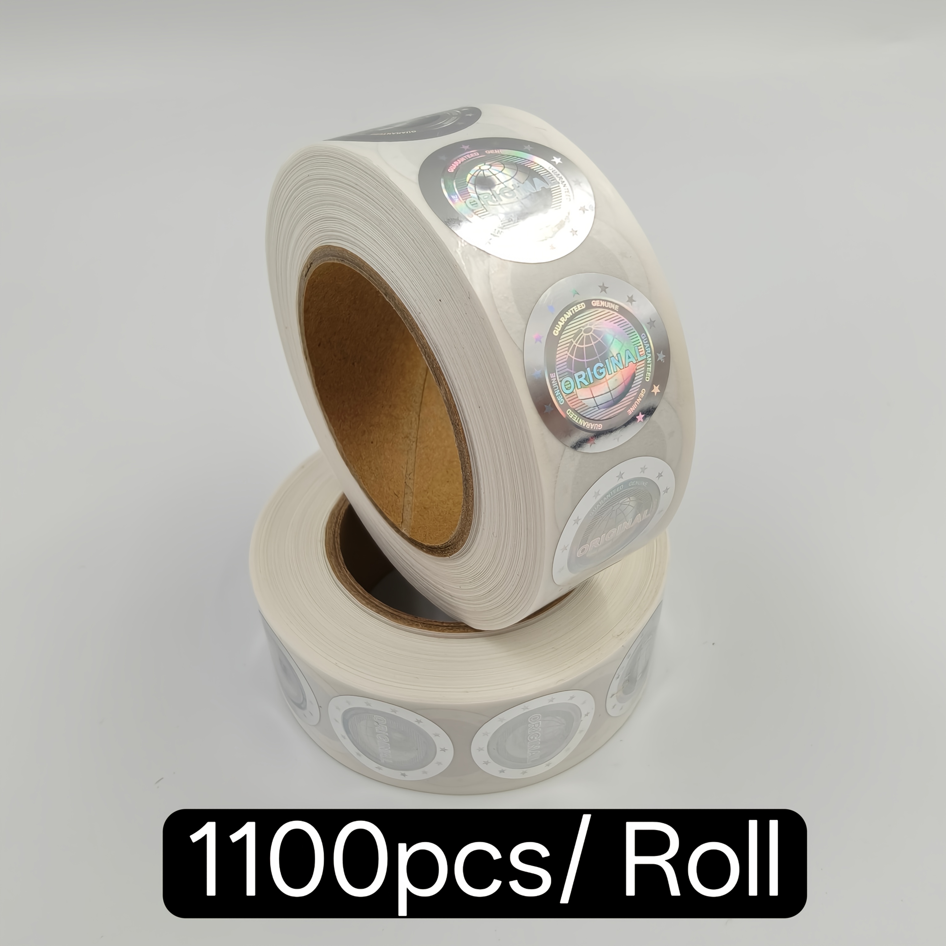 TEMU 550/1100pcs Holographic Tamper- Security Labels - Laser-, Anti-tamper Proof Seal With , For Gift Boxes, , Electronics, Jewelry Packaging - (pet