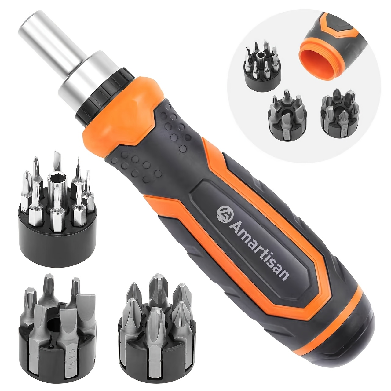 -in-1 Ratchet Screwdriver Kit Featuring A Precision Multi- With Head Types