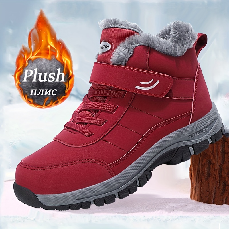 par de botas de nieve de invierno para hombre color parte de