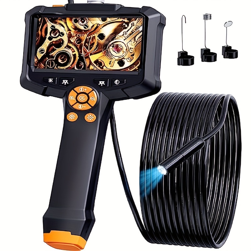 

Borescope, 4.3" Endoscope Camera With Light, Ip67 Waterproof Endoscope, 1080 Hd Inspection Camera, 16.5ft Borescope Camera With Light, Snake Camera, Endoscope Camera Gadgets For Men