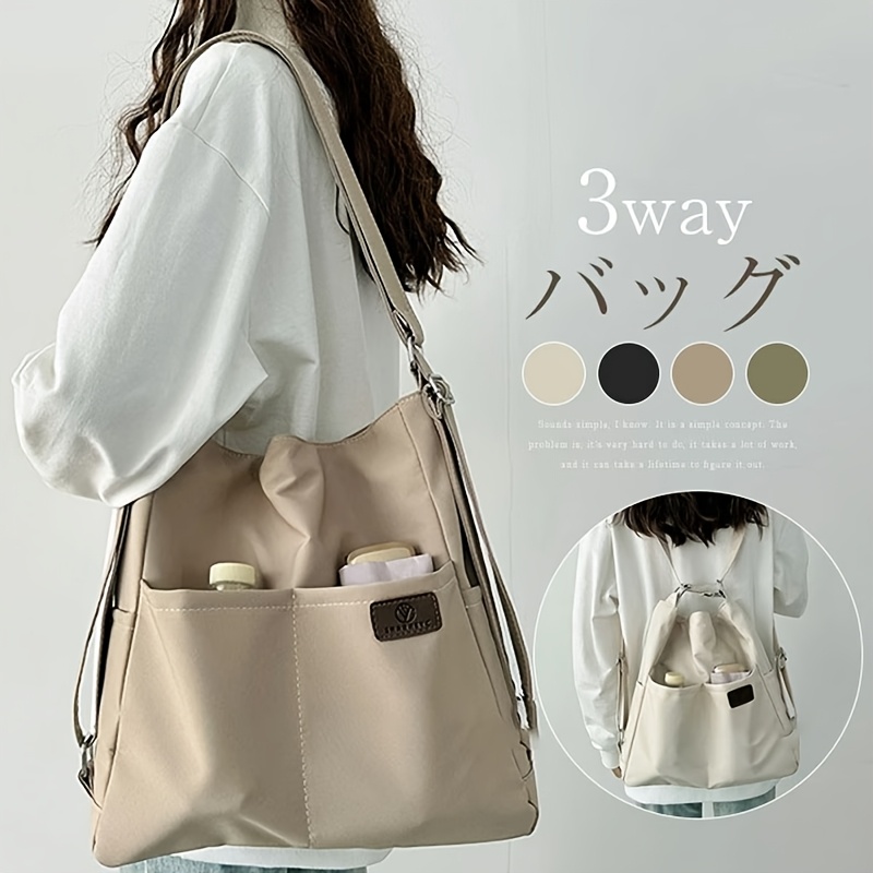 summer three purpose backpack womens 2025   large capacity bag shoulder commuter student crossbody bag    