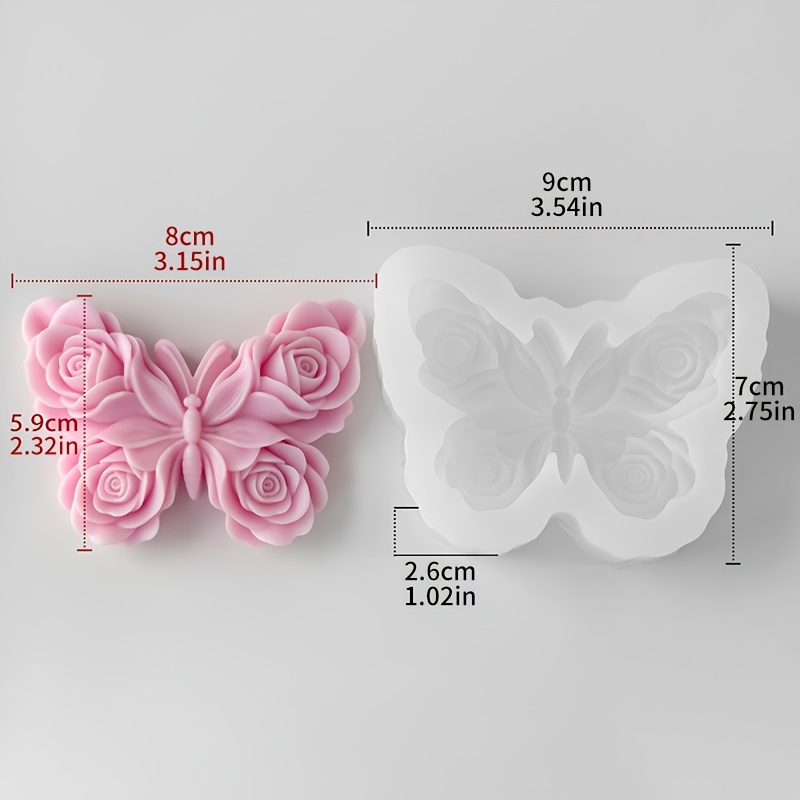 TEMU Resin Silicone Mold A And Flower-shaped Silicone Candle And Mold For Making Resin, Clay, , Plaster, Car Air Fresheners, And Decorative Ornaments