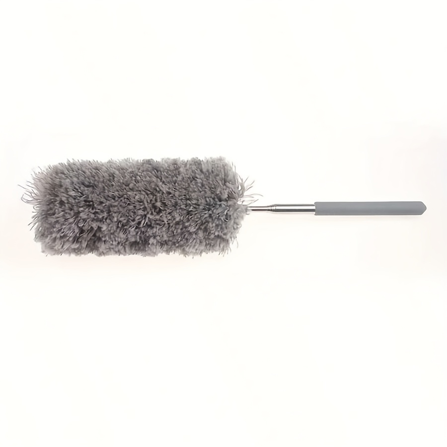 Image of 1pc, Retractable Fiber Dusting Brush With Bristles - Reusable, Washable, Electrostatic Adsorption, Ideal For Ceiling Fans, Furniture, Car Cleaning - Perfect For Living Room, Bedroom, Kitchen, Bathroom
