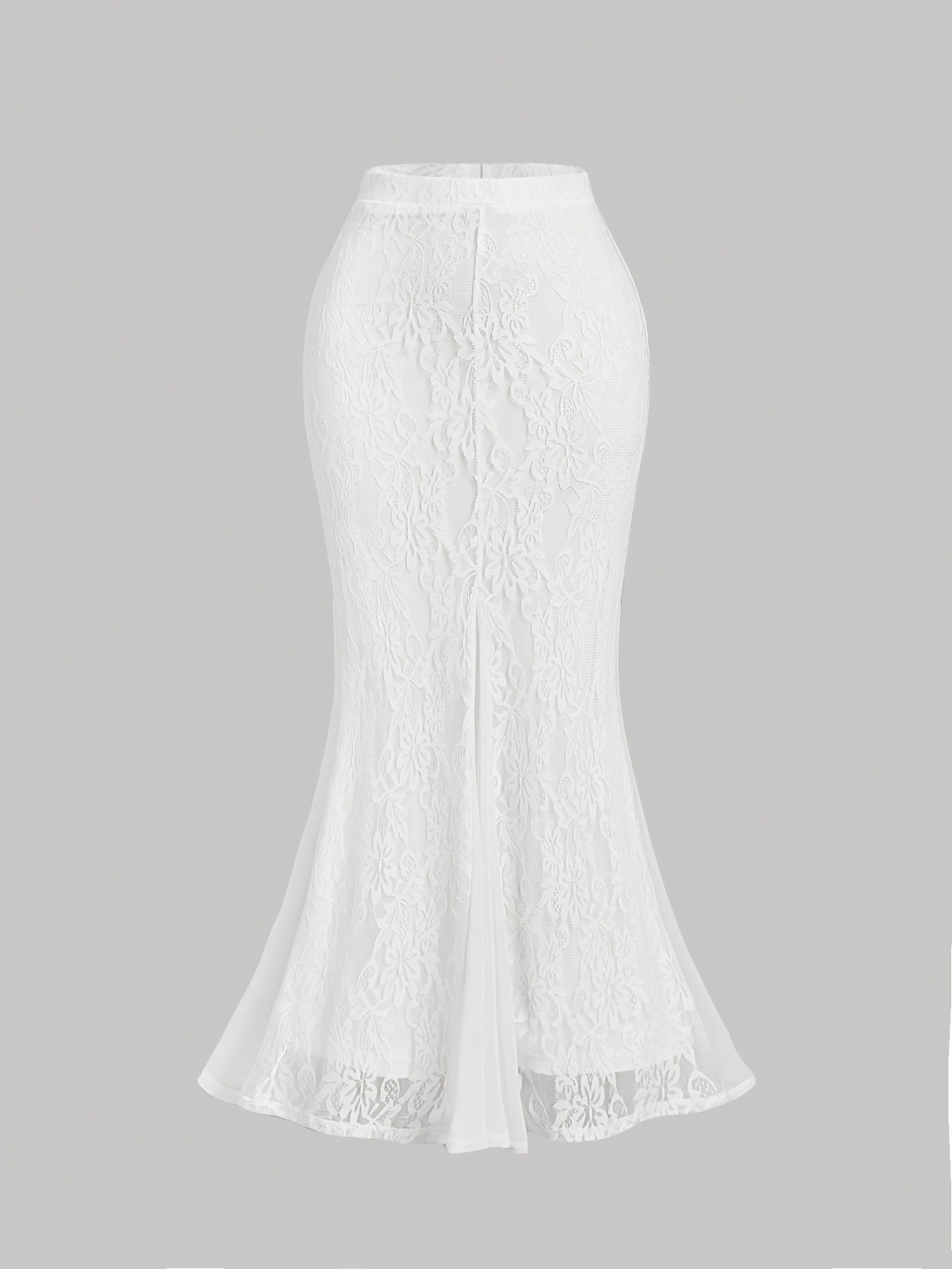 womens white lace mermaid floor length dress ethereal - Temu Colombia